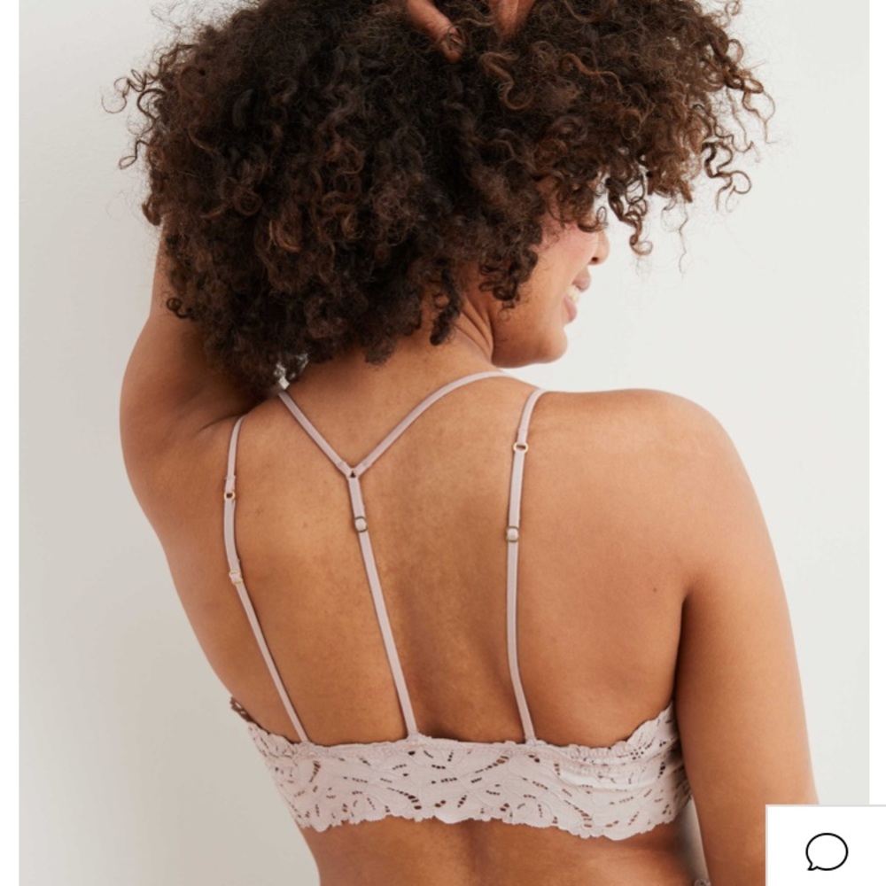 Aerie Palm Lace Racerback Padded Bralette - Picture 2 of 8